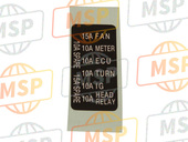 560300169, Label,Fuse Huis ZR1000B7F, Kawasaki, 1