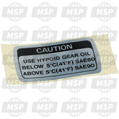 560401047, Label, Hypoid Gear Oil, Kawasaki