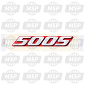 560511720, Mark, Side Cover, 500S, Kawasaki, 1