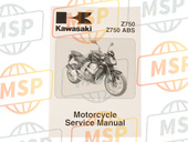 99924138101, Service Manual,ZR750LAF ZR750l, Kawasaki