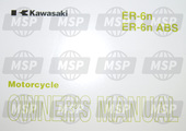 999861555, Owner'S Manual, ER650CAF, Kawasaki