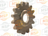 1632128H00, Gear, Oil Pump Idle (NT:15), Suzuki