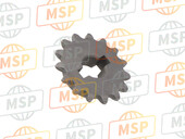 1633148H00, Sprocket, Oil Pump Driven (NT:15), Suzuki