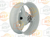 6411134E0028W, Wheel, Rear (17XMT5.50)  (White), Suzuki, 1