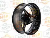 6411147H00019, Wheel, Rear  (17M/CXMT6.00) (Black), Suzuki