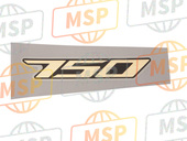 6817108J00JSV, Emblem."750".L GSR750/L1, Suzuki