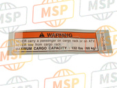 6838131G10, Label  Rear, Suzuki, 1