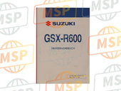 9901101H5101K, Manuale , Utente  GSX-R600/K7, Suzuki