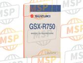 9901102H5001F, Owners Manual GSX-R750/K6, Suzuki