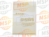 9901117G50SDE, Manual De Propietario SV650, Suzuki