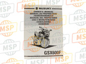 9901119C62042, Manuale Utente GSX600FK2, Suzuki