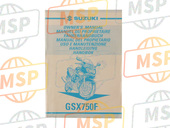 9901120C63042, Manuale Utente GSX750FK1, Suzuki