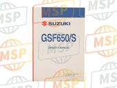 9901138G5101A, GSF650 Manual  Owner S, Suzuki