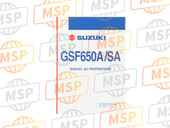 9901138G6101F, Manuel GSF650A/K6, Suzuki, 1