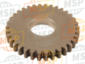 15A172210000, Gear, 2E Wiel, Yamaha, 1