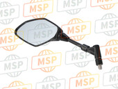 1RCF62800000, Rear View Mirror Assy(Left), Yamaha