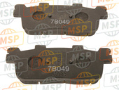 1SDF59111000, Pad Caliper 2, Yamaha, 2