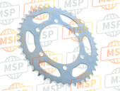 1WS254430000, Sprocket, Aangedreven (43T), Yamaha, 2