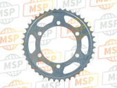 1WS254430000, Sprocket, Aangedreven (43T), Yamaha, 3