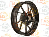 1XB251680098, Gegoten Wheel, Voorkant, Yamaha