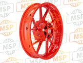 1XB2516800P5, Gegoten Wheel, Voorkant, Yamaha, 1