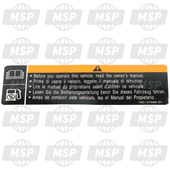 1XC215680100, Label, Warning, Yamaha