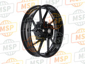 2SC251680098, Gegoten Wheel, Voorkant, Yamaha