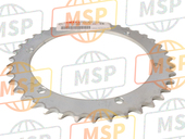 2XJ254402033, Sprocket, Aangedreven (40T), Yamaha