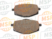 34XW00460100, Brake Pad Kit 2, Yamaha