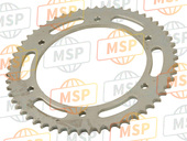 3MB254572000, Sprocket, Driven (57T), Yamaha, 1