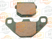 43DF59060000, Rear Pad Lining Comp. Set, Yamaha