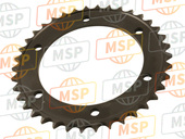 4KG254382000, Sprocket, Driven (38T), Yamaha