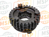 4JH172610000, Gear, 6E Wiel, Yamaha