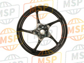 5SL251680098, Gegoten Wheel, Voorkant, Yamaha, 2