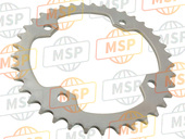 5TG254381000, Sprocket, Driven (38T), Yamaha, 2