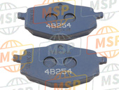 5VLW00450000, Brake Pad Kit, Yamaha, 2